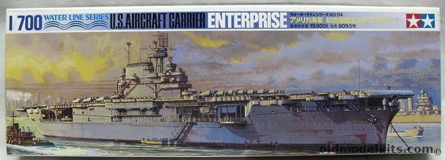Tamiya 1/700 USS Enterprise CV6  Aircraft Carrier, WLA114 plastic model kit